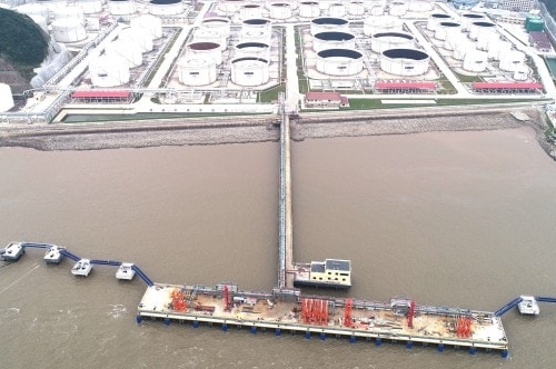 浙江宁波舟山港六横港区自在盛达3号码头主体完工